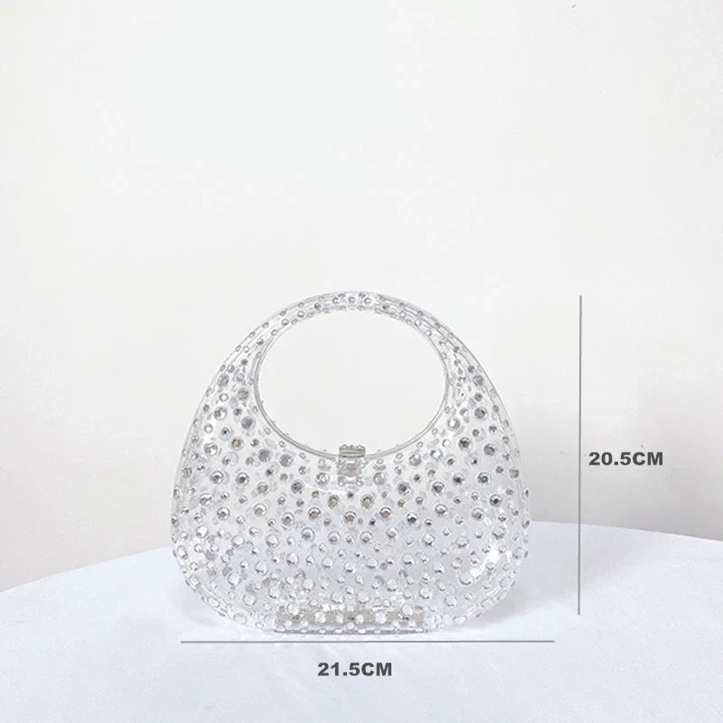 Bolsa de Mão Acrílico Cirstais Judy
