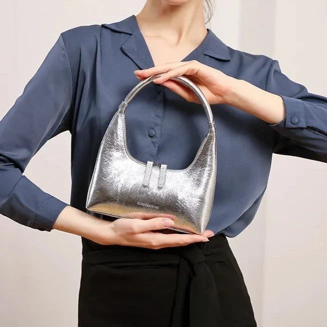Bolsa Baguete Couro Legítimo Liz