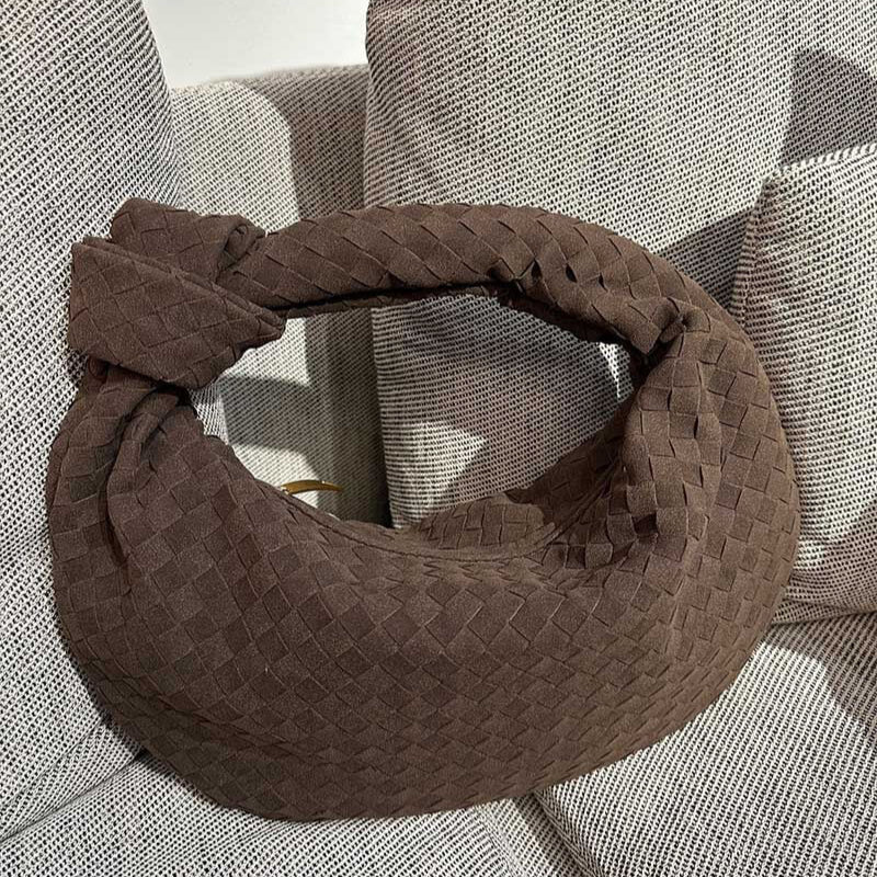 Bolsa Trançada Alice Grande Camurça