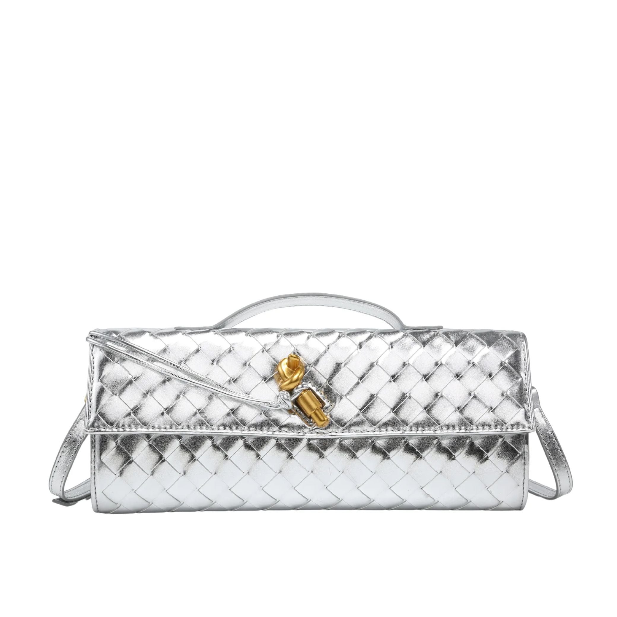 Bolsa Clutch Trançada Paige